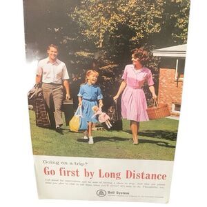 Vintage 1965 Bell System Going on a Trip? Ad Advertisement